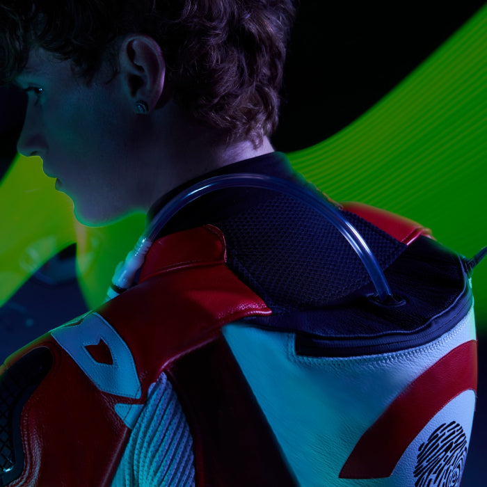 Spidi DP-Progressive One-Piece Leather Suit – Perforated Racing Suit | Men | Red | Y161014 