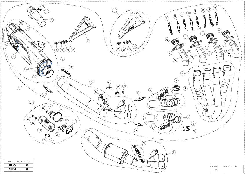 Linha de Corrida Akrapovic (Aço Inoxidável) Honda CBR 1000 RR-R SC82 (24-26) S-H10R10-APLT 