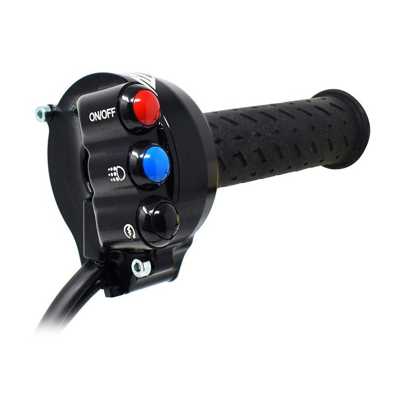 Gas grip housing with integrated handlebar jetprime Aprilia RSV4/1100 Factory/RF/RR (17-20) JP ACC 009