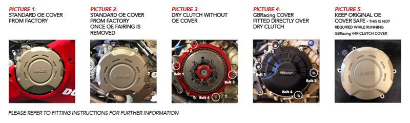 Protetor de embreagem capa de proteção GBRacing Ducati Panigale V4 R (19-21) 