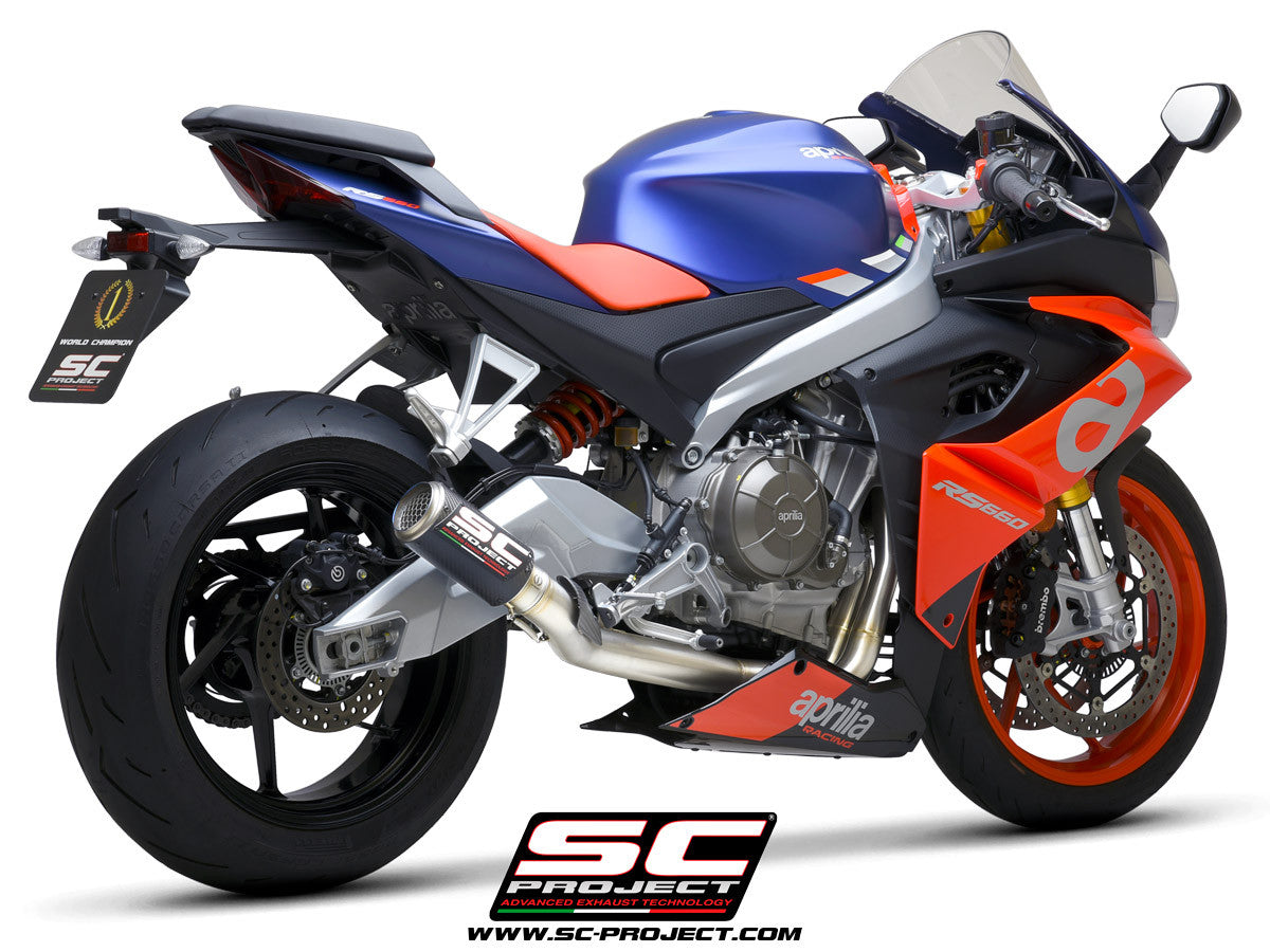 SC-Project stainless steel complete system 2-1 CR-T Aprilia RS 660 (20-24) 