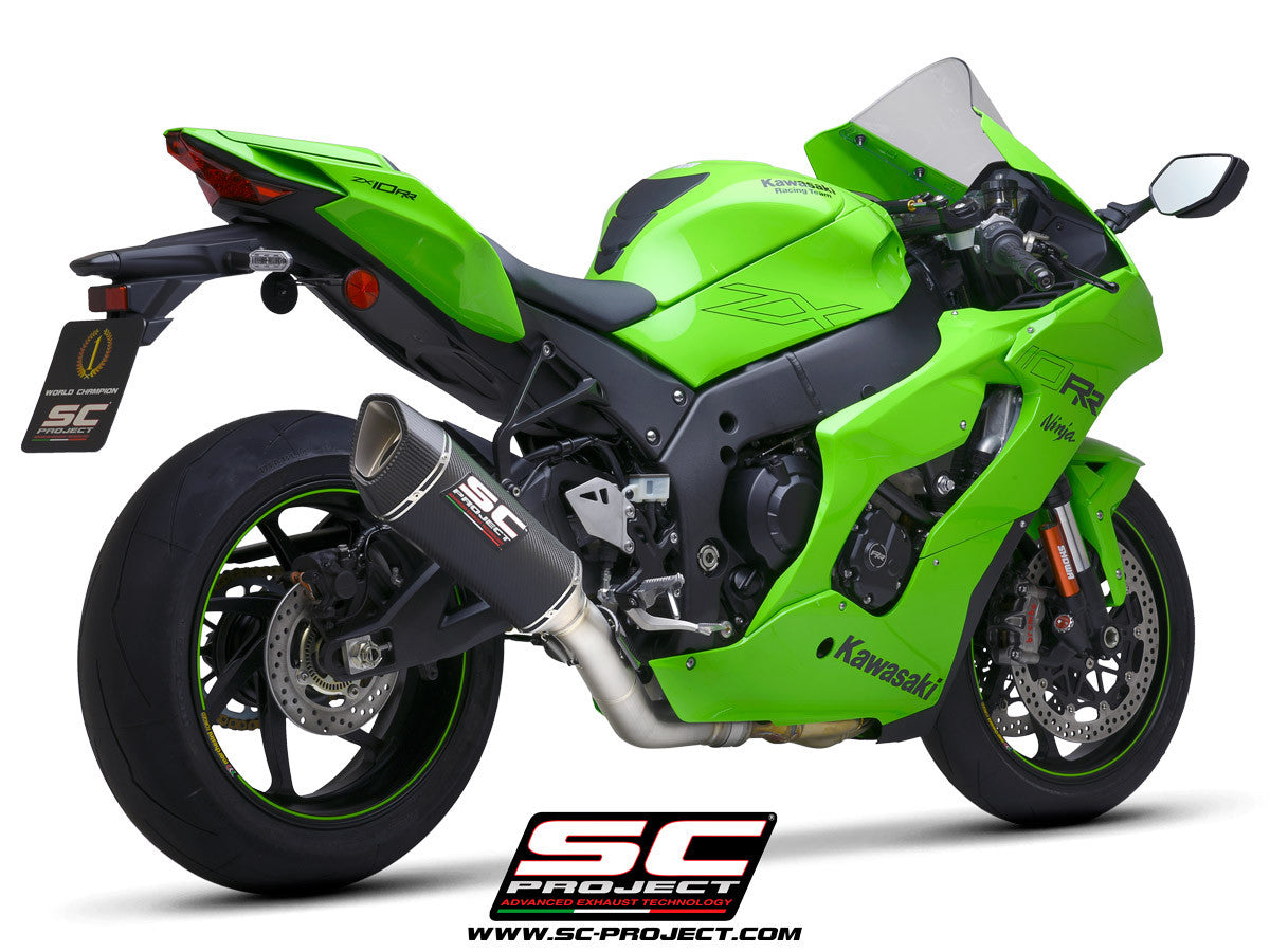 SC-Project Slip-on SC1-R + KAWASAKI KAWASAKI ZX-10 R/RR (21-25) K38a-Det91c