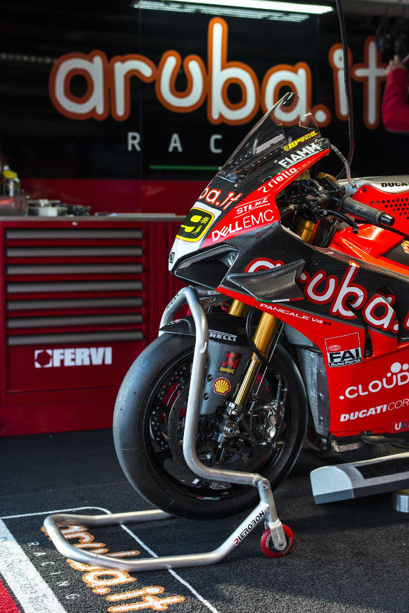 Suporte de roda dianteira em alumínio Ducati Panigale V4/S/R (25-26) Pierobon 