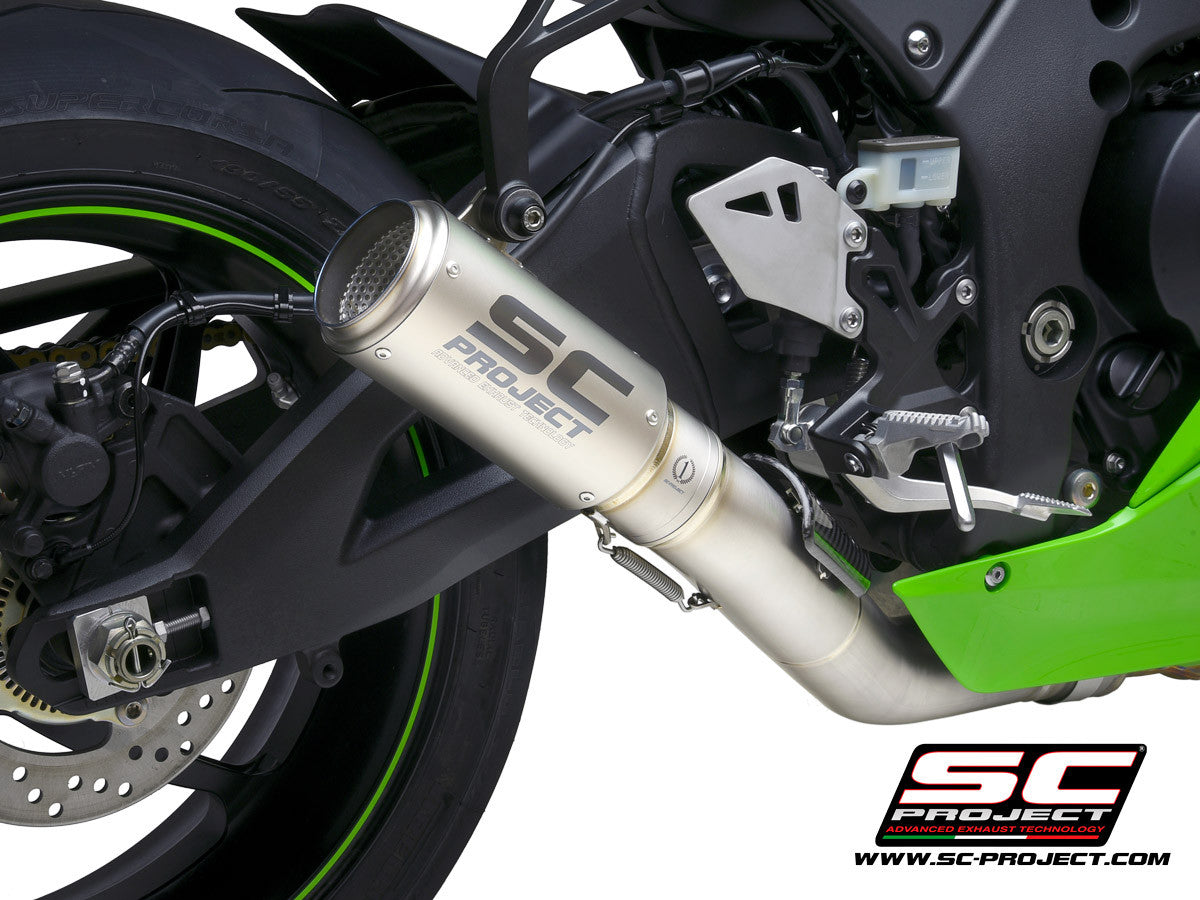 SC-Project Slip-On CR-T + tubo de substituição KAT para Kawasaki ZX-10 R/RR (21-25) K38A-DET36 