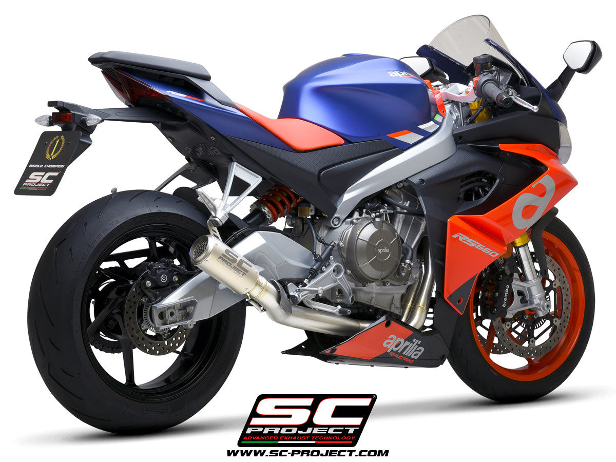 SC-Project stainless steel complete system 2-1 CR-T Aprilia RS 660 (20-24) 