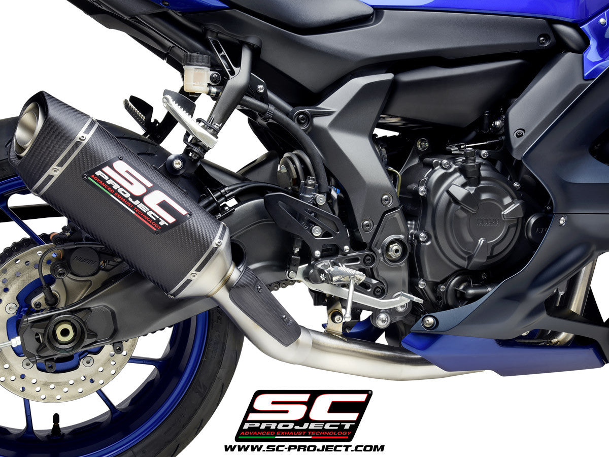 Sistema de escape completo SC-Project STREET SC1-S para Yamaha YZF-R7 (21-24) Y36A-C125 