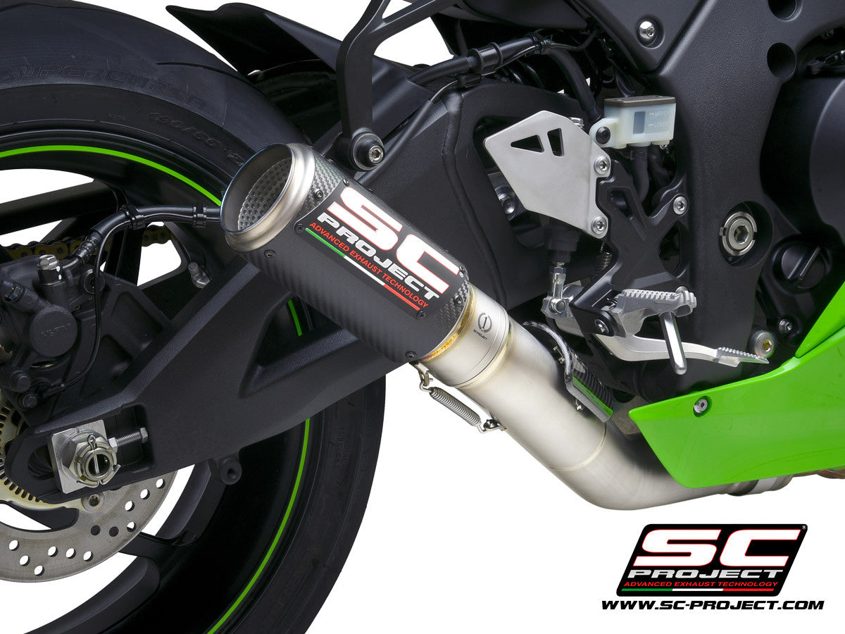 SC-Project Slip-On CR-T + tubo de substituição KAT para Kawasaki ZX-10 R/RR (21-25) K38A-DET36 