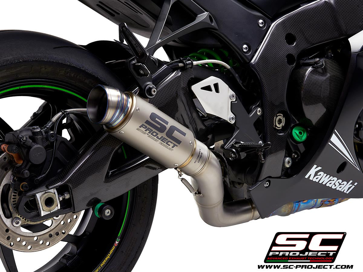 SC-Project Slip-On GP70-R + tubo de substituição KAT para Kawasaki ZX-10 R/RR (16-20) K22A-DET70 