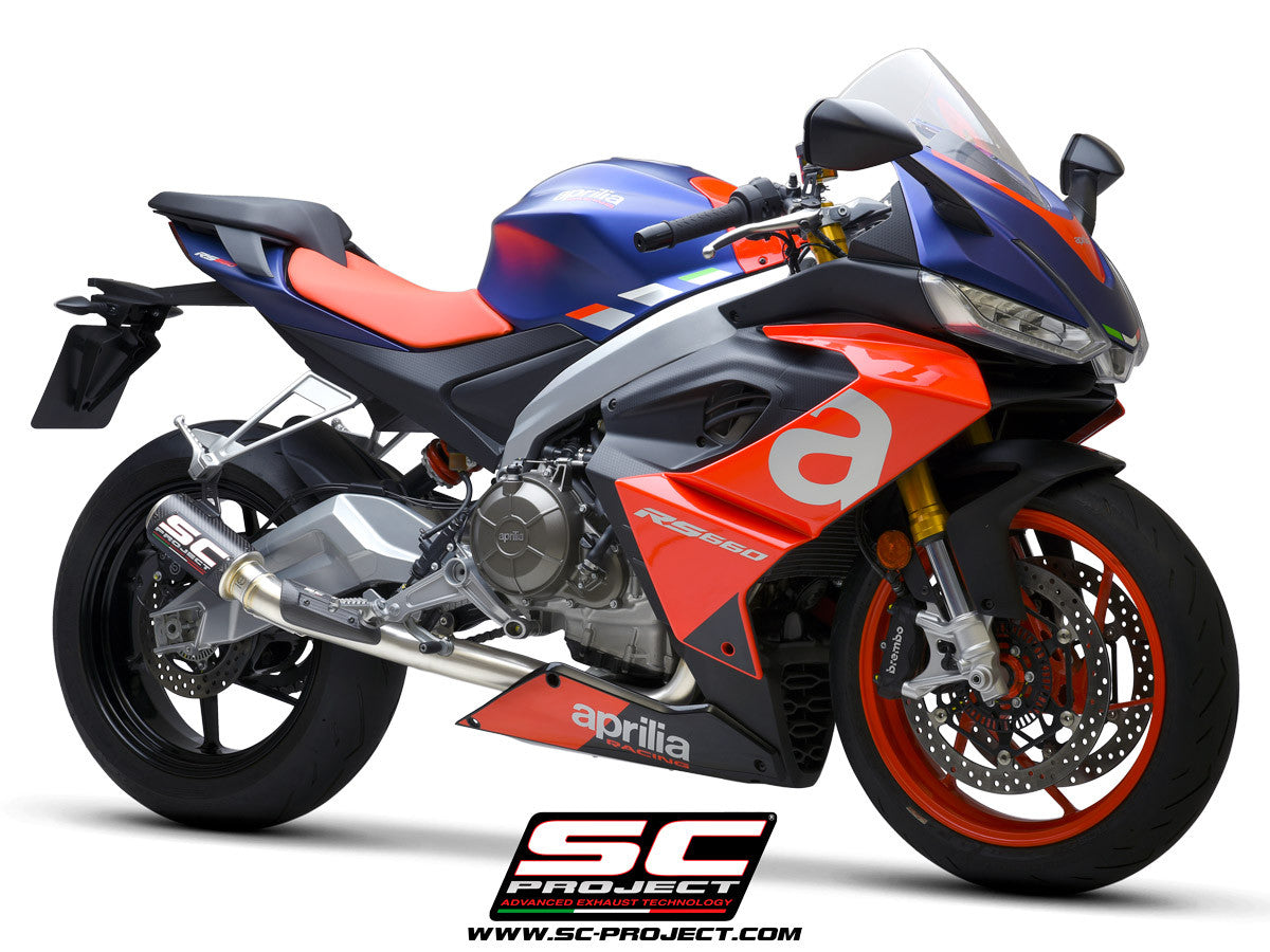 SC-Project stainless steel complete system 2-1 CR-T Aprilia RS 660 (20-24) 