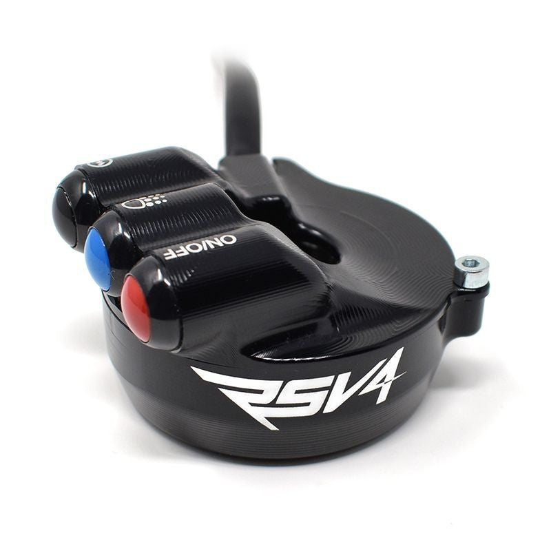 Capa do acelerador com interruptor de guidão integrado JetPrime Aprilia RSV4/RR/1100 Factory (21-26) JP ACC 660 RV 