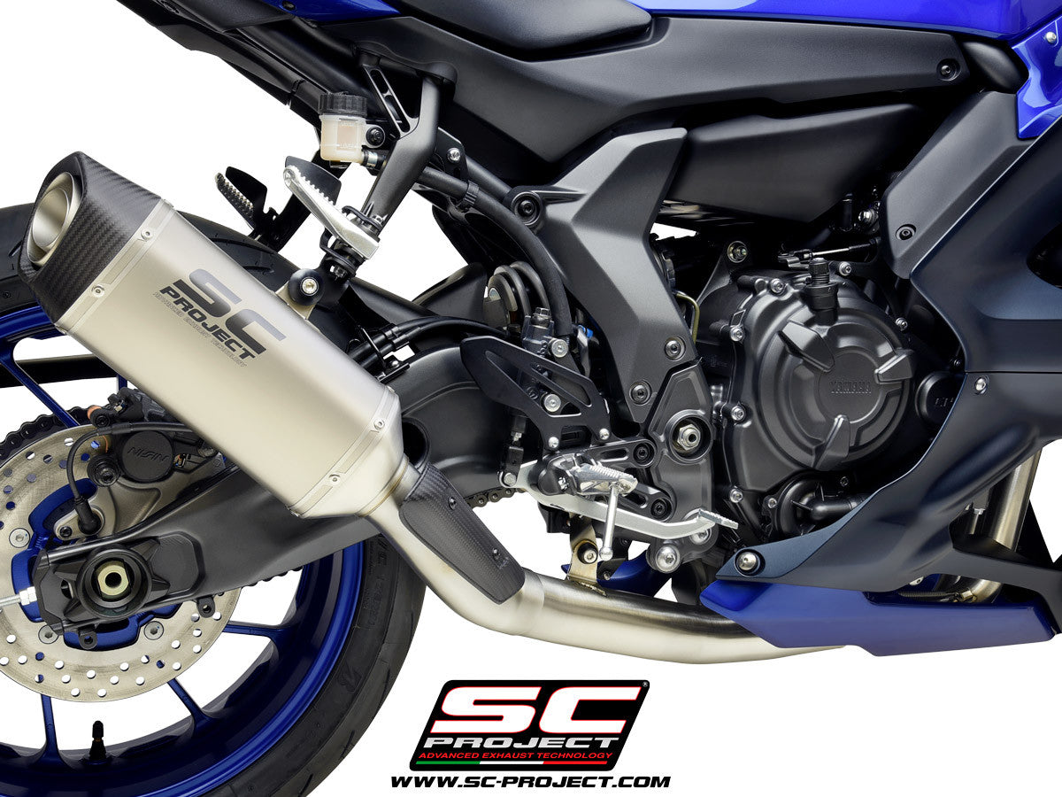 Sistema de escape completo SC-Project STREET SC1-S para Yamaha YZF-R7 (21-24) Y36A-C125 