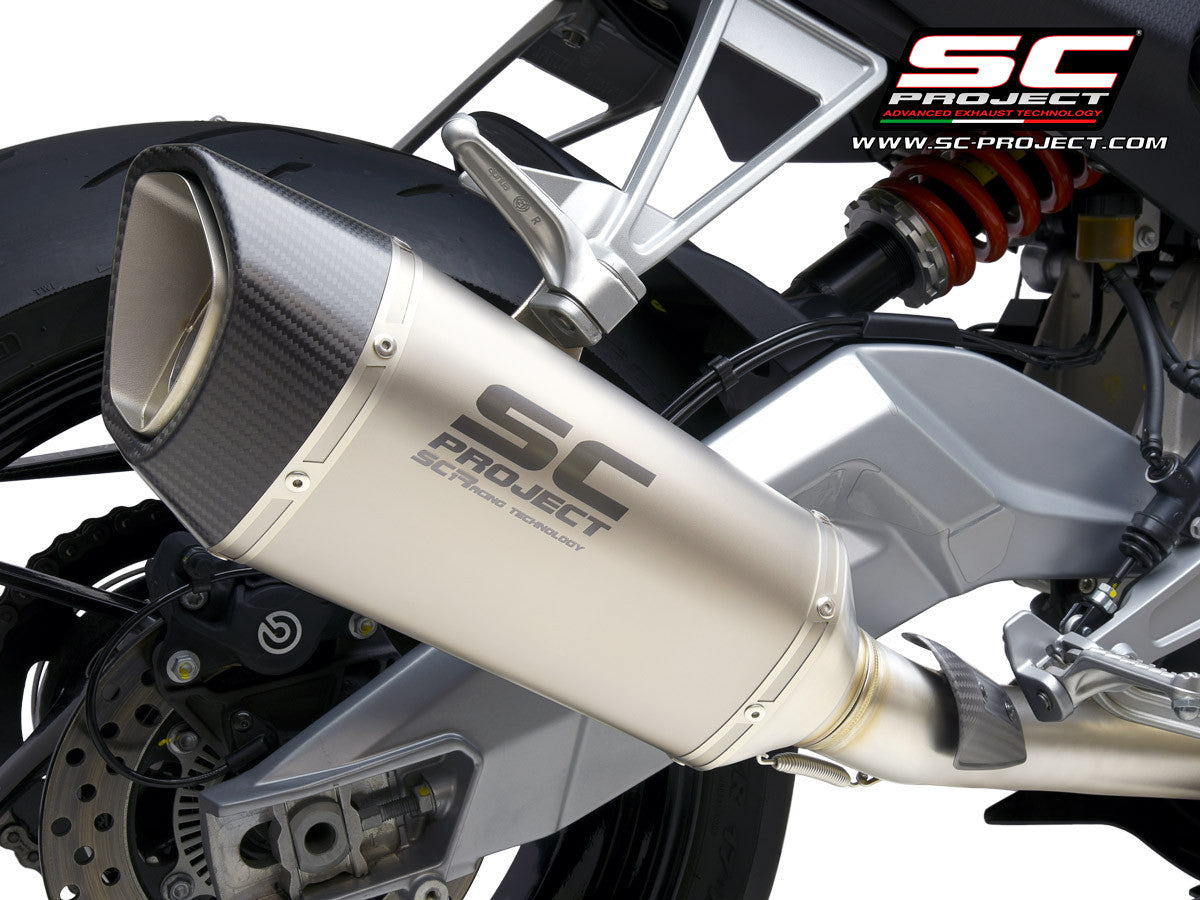 Sistema de escape completo em aço inoxidável SC-Project 2-1 SC1-R para Aprilia RS 660 (20-24) A23A-KC90 