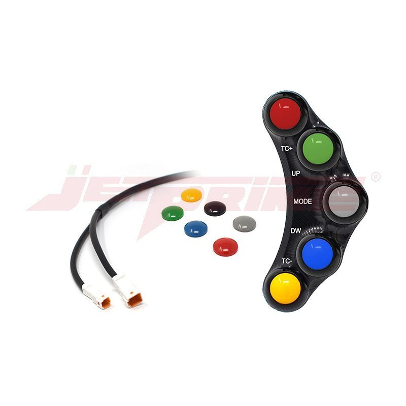 Interruptor de guidão Race esquerdo JetPrime Ducati Panigale 1199/R/S (12-17) JP PLSR 005 