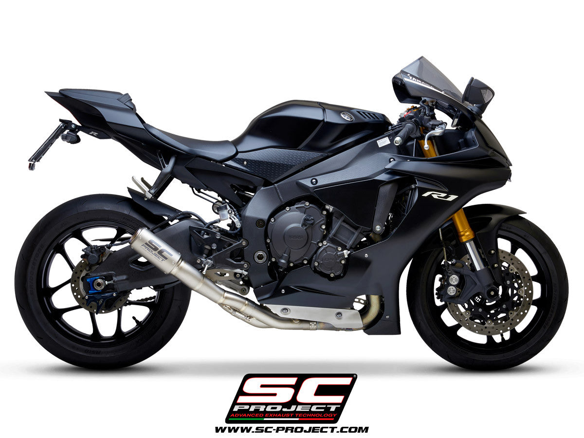 SC-Project Slip-On CR-T + tubo de substituição KAT Yamaha YZF-R1/M RN49 (17-19) Y11B-DET36 
