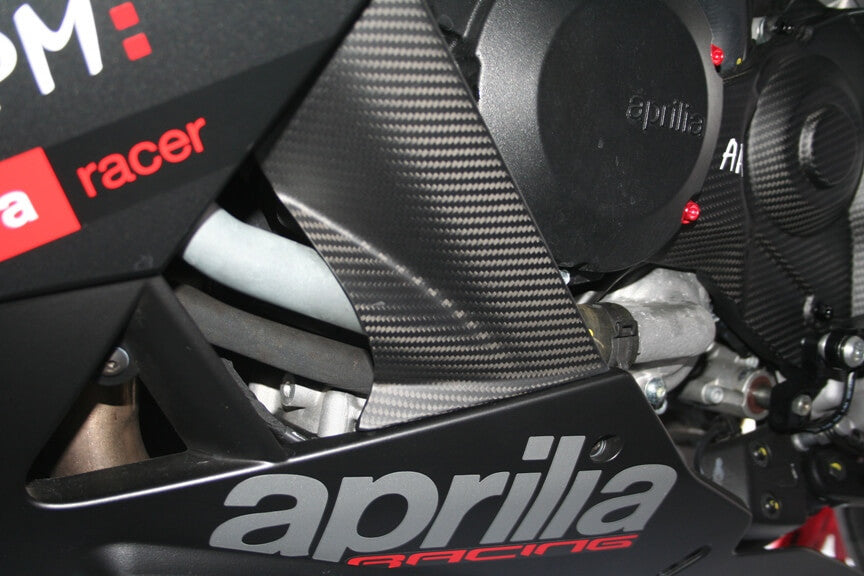 Componentes internos do spoiler traseiro em carbono Fullsix para Aprilia RSV4/1100 Factory/R/RR/RF (09-20) 