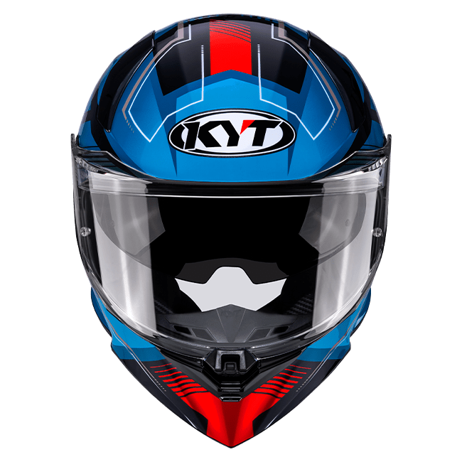 KYT R2R Capacete Parsec Preto / Azul / Vermelho Y6R20024 