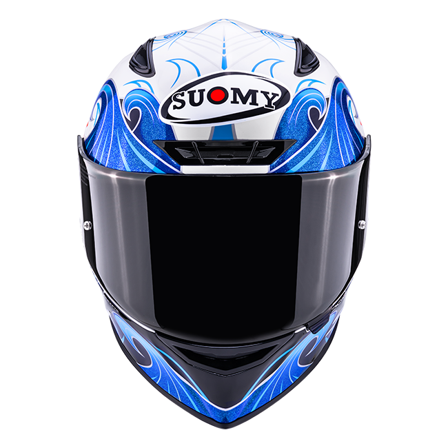 Capacete Suomy Track-1 Waves Branco K6T10025 