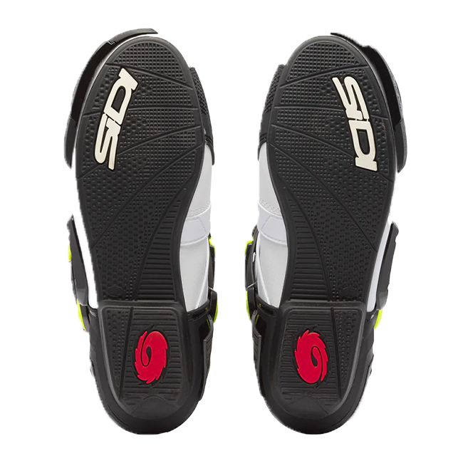 Sidi Rex Motorcycle Boots White/Black/Yellow 