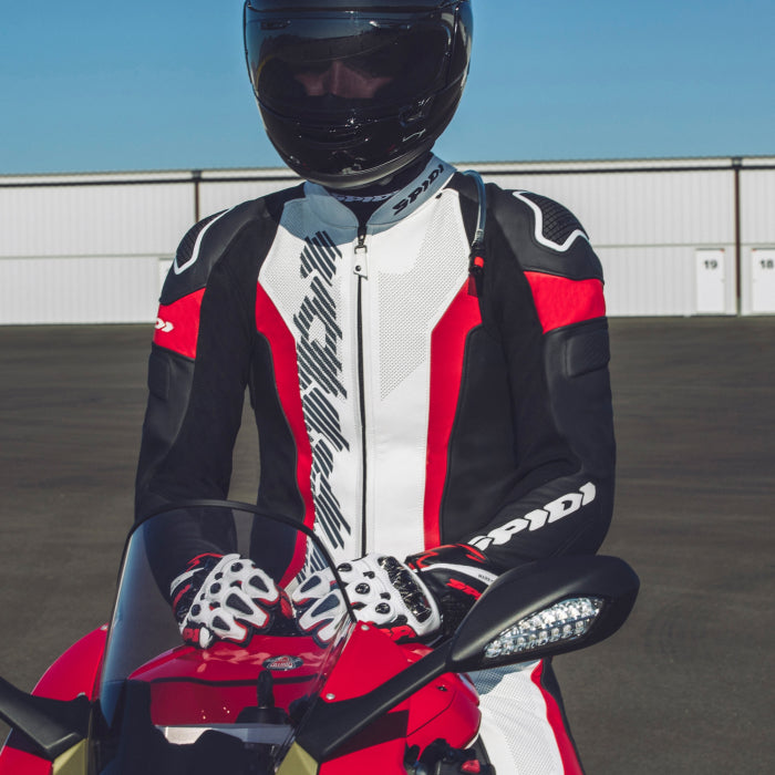 Spidi Laser Pro One-Piece Leather Suit – Perforated racing suit | Men | Red | Y154014 