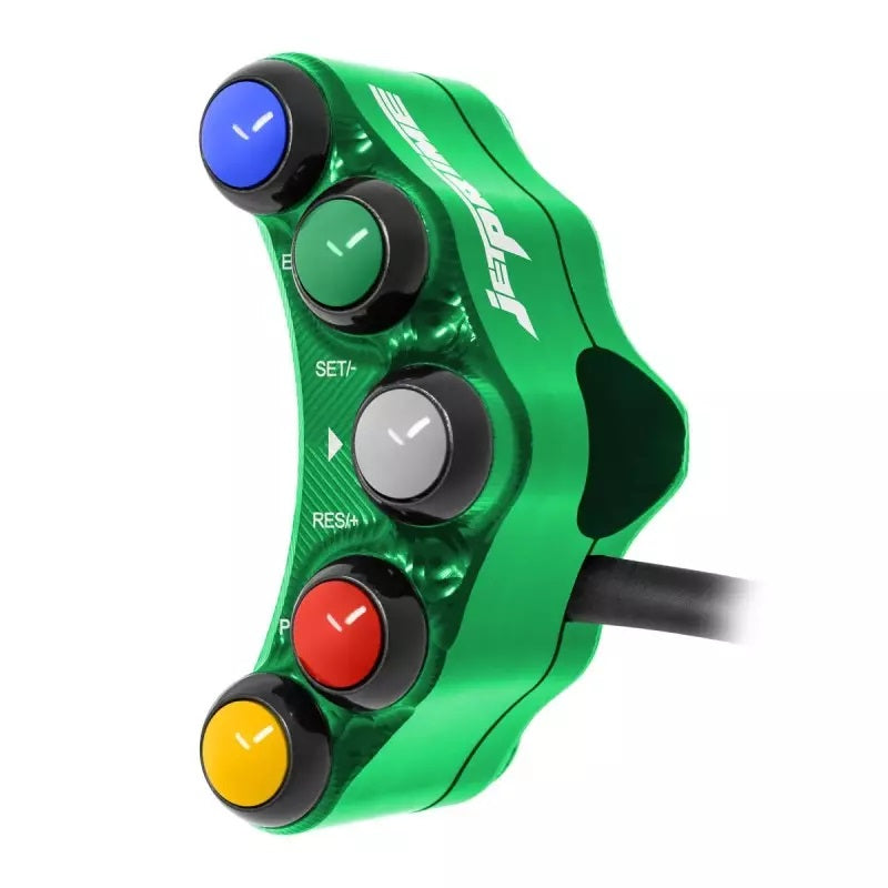 Interruptor de guidão Race esquerdo JetPrime Kawasaki ZX-10 R/RR (21-25) JP PLSR 054 