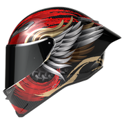 AGV Pista GP RR S Onore Carbon/Gold/Rot Integral-Rennhelm, Dreiviertelansicht von vorn