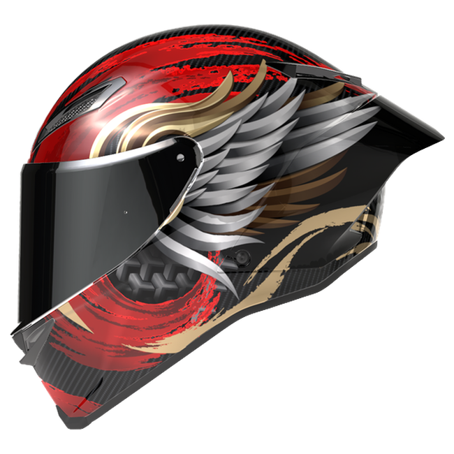 AGV Pista GP RR S Onore Carbon/Gold/Rot Integral-Rennhelm, Dreiviertelansicht von vorn