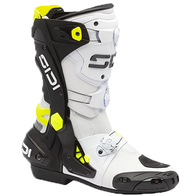 Botas de moto Sidi Rex Branco/Preto/Amarelo 