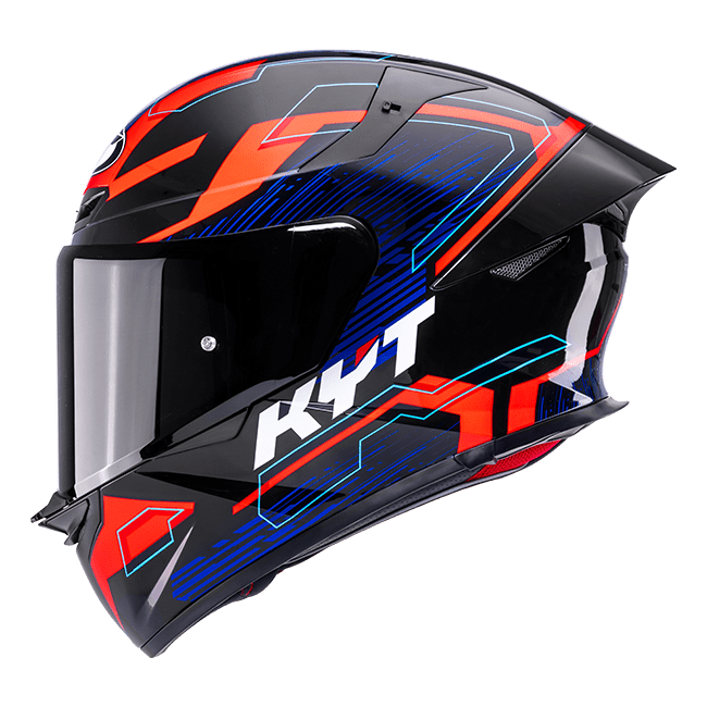 KYT TT-Revo Capacete Speeding Preto / Vermelho / Azul Y6TR0053 