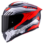 Suomy Track-1 Helmet Framework White/Red K6T10022 