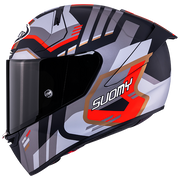 Suomy SR-GP Evo Helmet Infrared Matt Grey/Red/Black K6S20025 