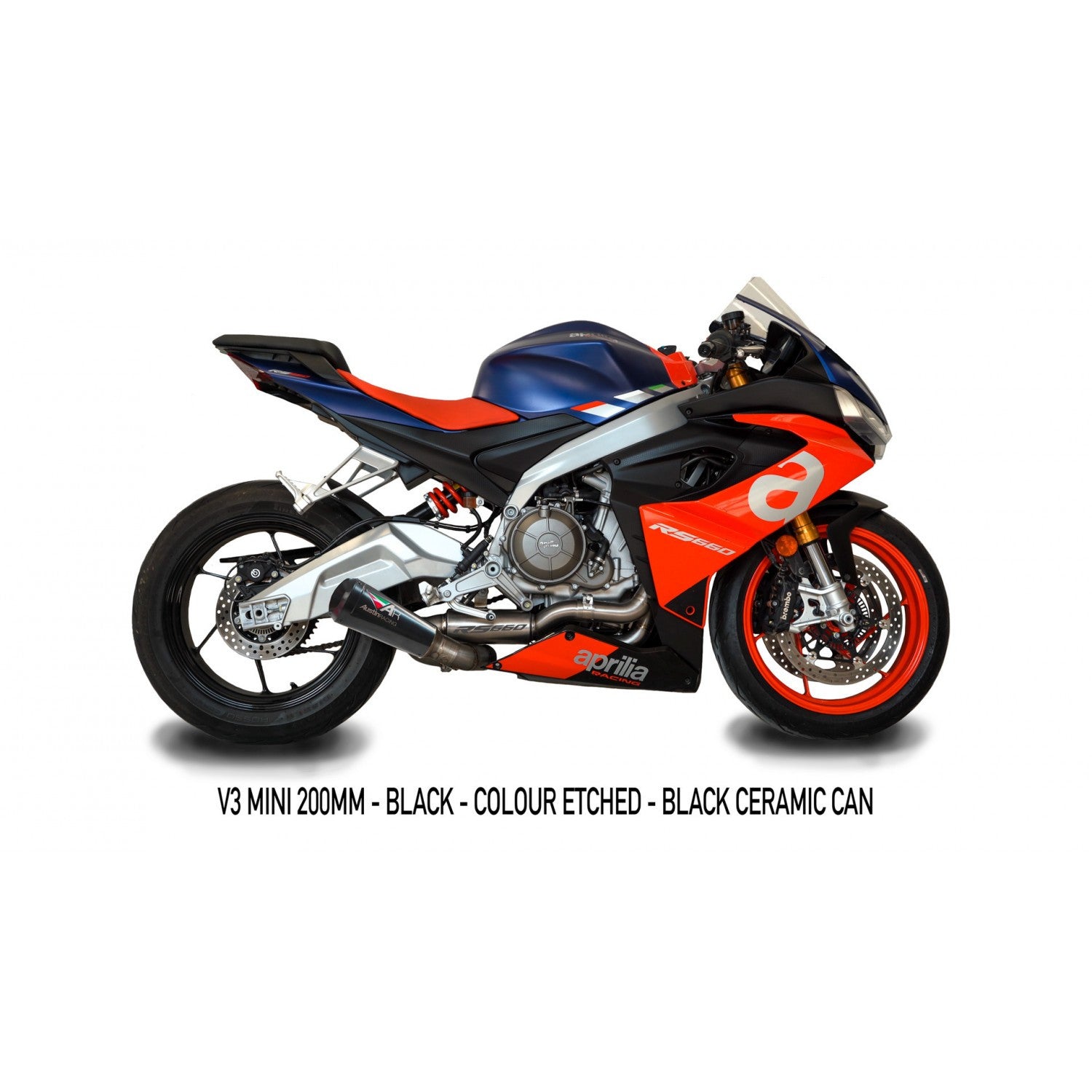 Sistema de escape completo Austin Racing Titanium V3 Mini Aprilia RS 660 (20-26) 