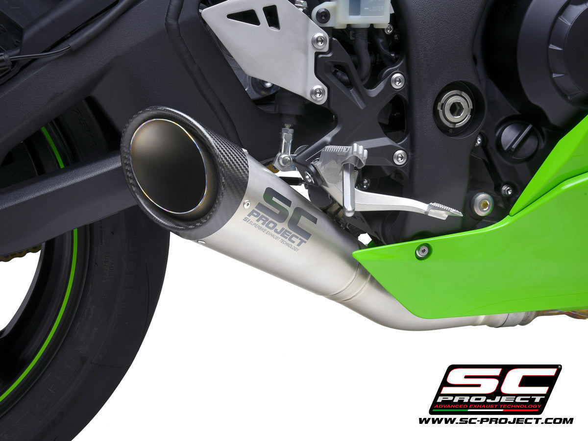 SC-Project Slip-On S1 + tubo de substituição KAT Kawasaki ZX-10 R/RR (21-25) K38A-DET41T 