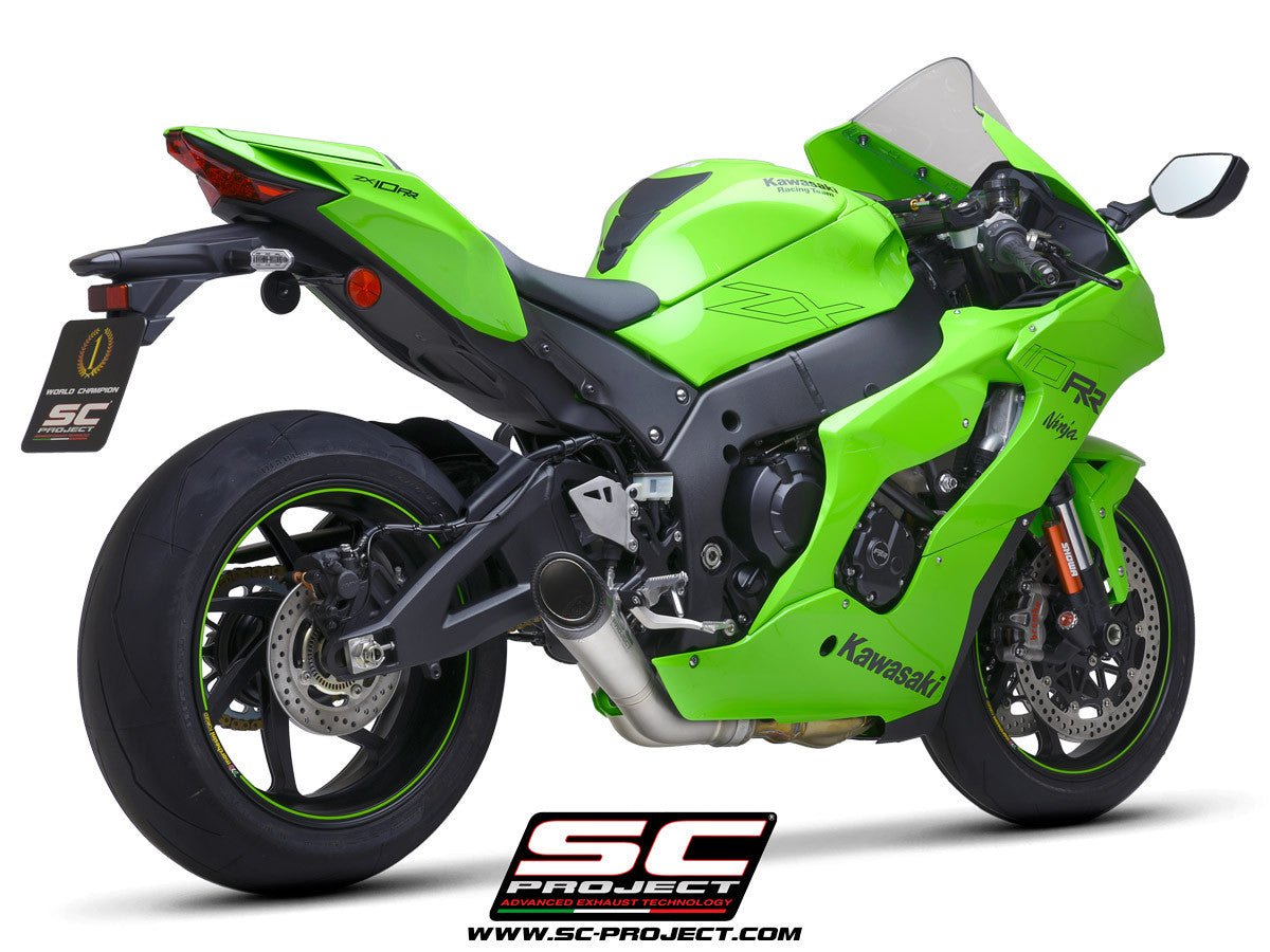 SC-Project Slip-On S1 + tubo de substituição KAT Kawasaki ZX-10 R/RR (21-25) K38A-DET41T 