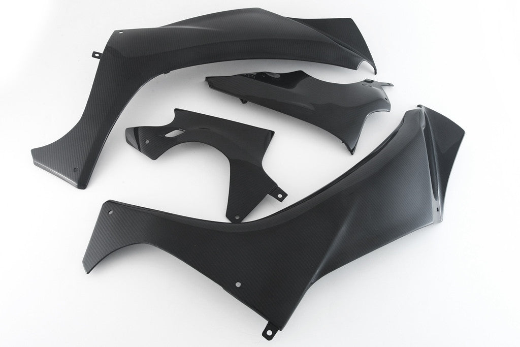 Conjunto de peças laterais de carenagem em carbono Fullsix Yamaha YZF-R1/M RN65 (20-25) 