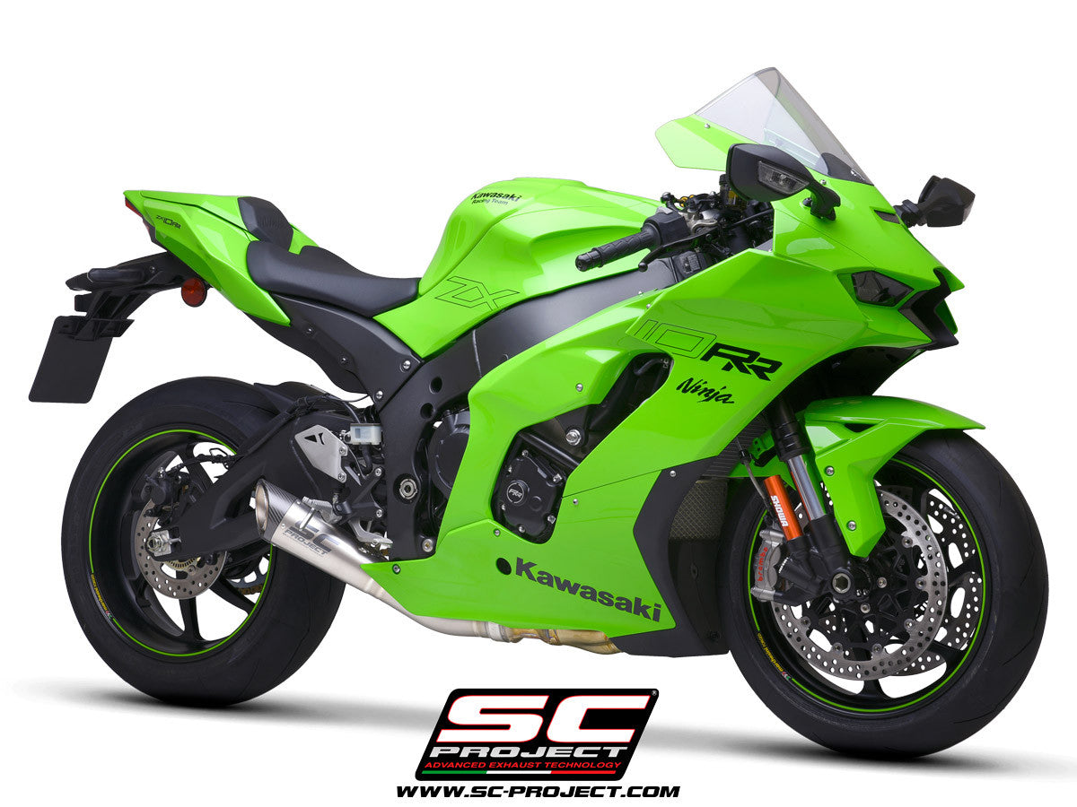 SC-Project Slip-On S1 + tubo de substituição KAT Kawasaki ZX-10 R/RR (21-25) K38A-DET41T 