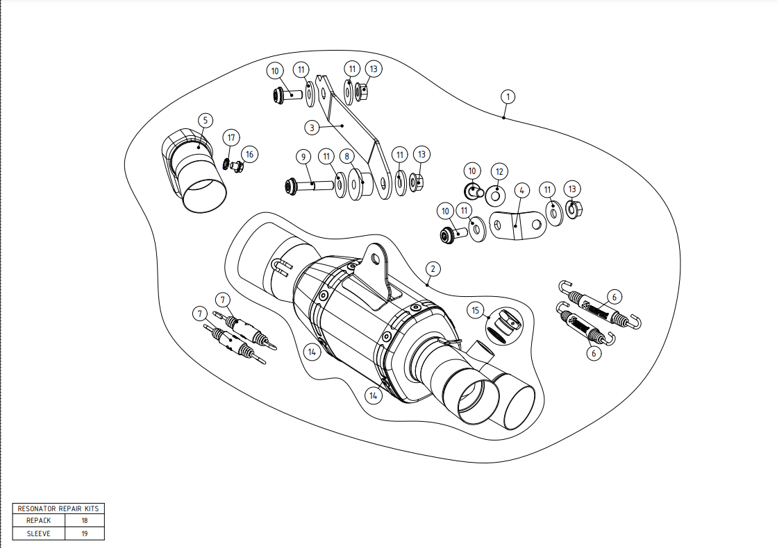 Akrapovic tubo intercalar Track Day (Aço inoxidável) Yamaha YZF-R6 (08-25) L-Y6SO4/TD/1 