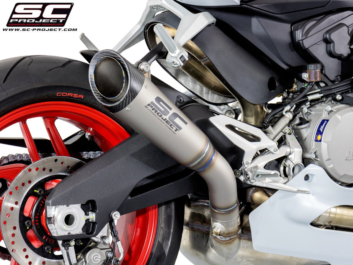 Escapamento SC-Project Slip-On RACE S1 para Ducati Panigale 959 (16-19) D20A-T41T 