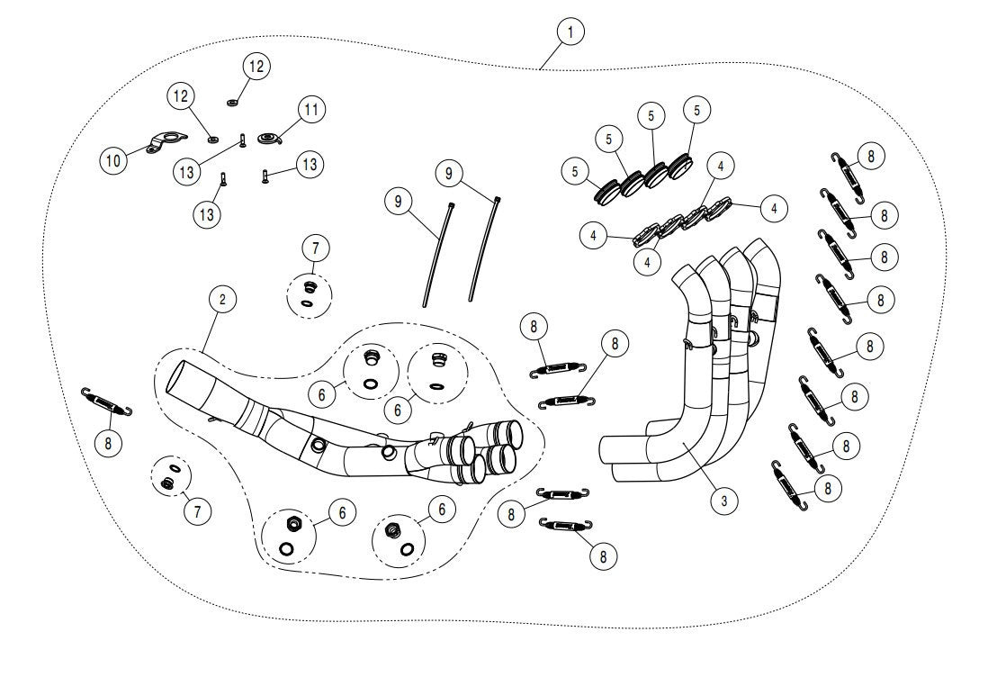 Akrapovic Coletor (Aço Inoxidável) BMW S1000RR K67 (19-26) E-B10R7 