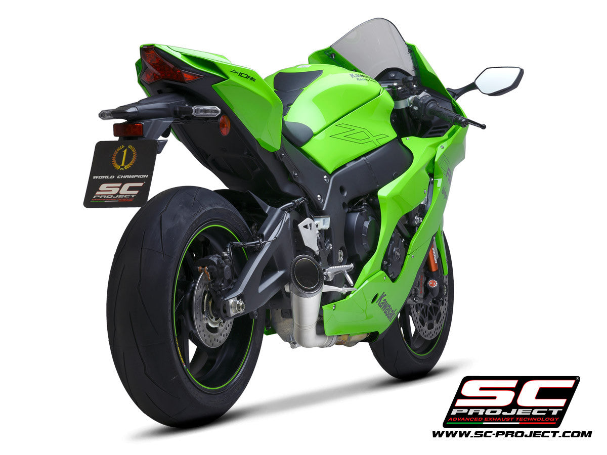 SC-Project Slip-On S1 + tubo de substituição KAT Kawasaki ZX-10 R/RR (21-25) K38A-DET41T 