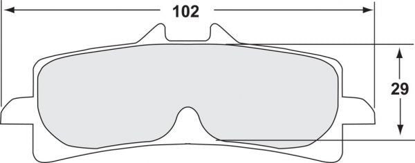 Performance Friction 7617 Racing-Pastilhas de Travão 333 Honda CBR 1000 RR SC77 SP1/2 (17-19) 