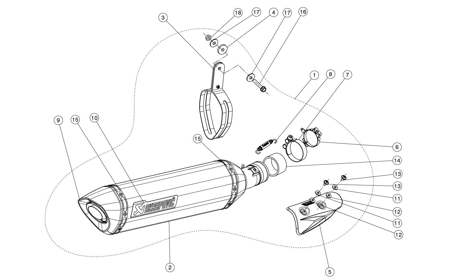 Akrapovic Slip-On Line (Carbon) Suzuki GSX-R 1000 (17-23) S-S10SO12-HRC 