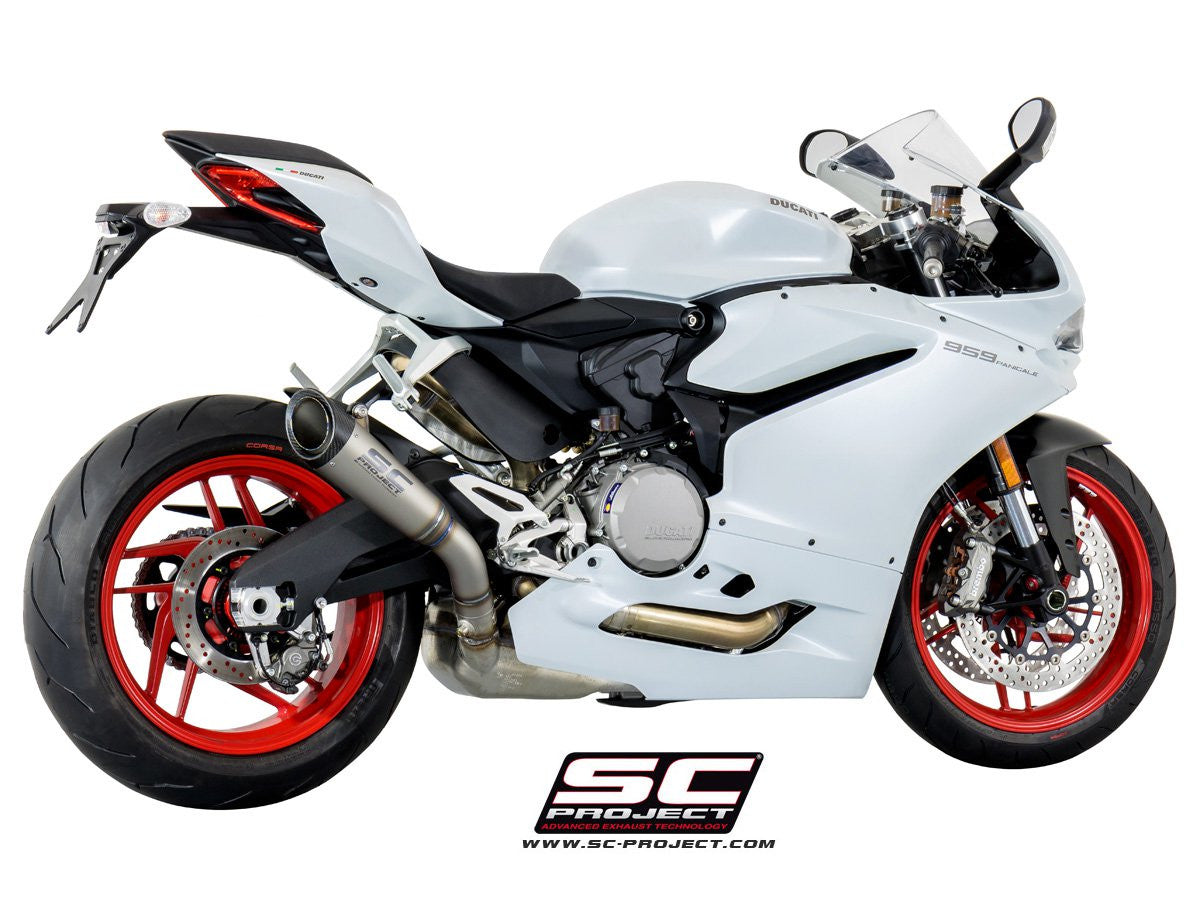 Escapamento SC-Project Slip-On RACE S1 para Ducati Panigale 959 (16-19) D20A-T41T 